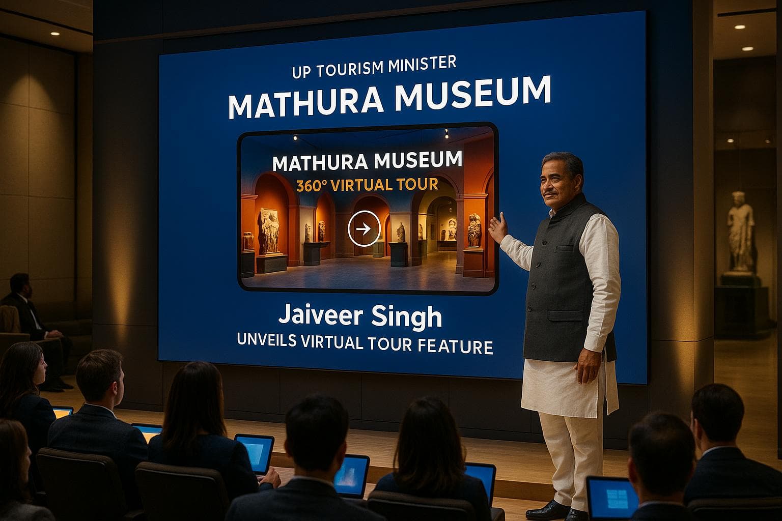 UP Tourism Minister unveils virtual tour feature for Mathura Museum